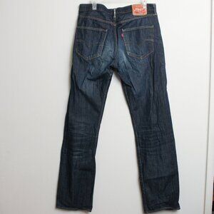 Levis 501Jeans Mens 36x36 Blue Straight Leg Button Fly